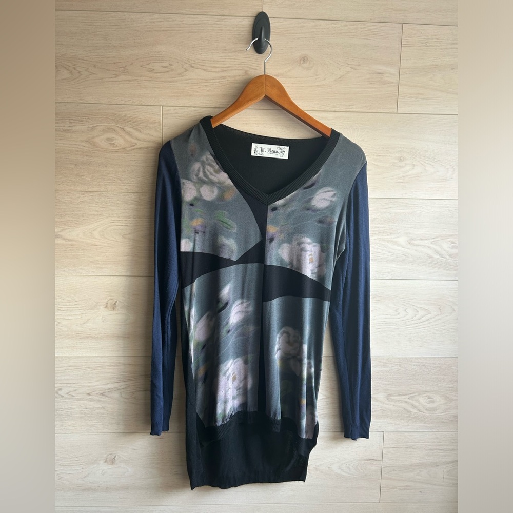 M. Rena Vintage Tunic Blouse Size Medium